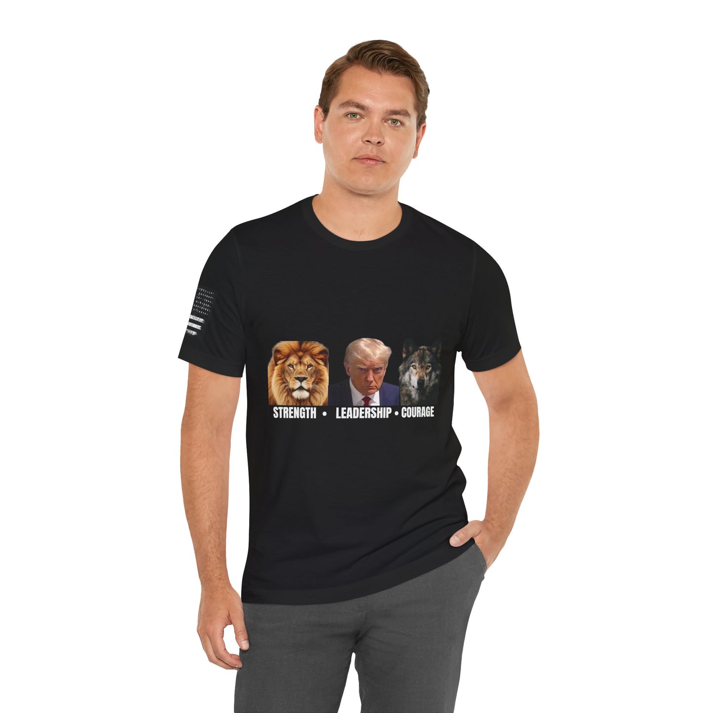 The Alpha Bloodline 1776 Pack Leader Tee — Trump • Lion • Wolf